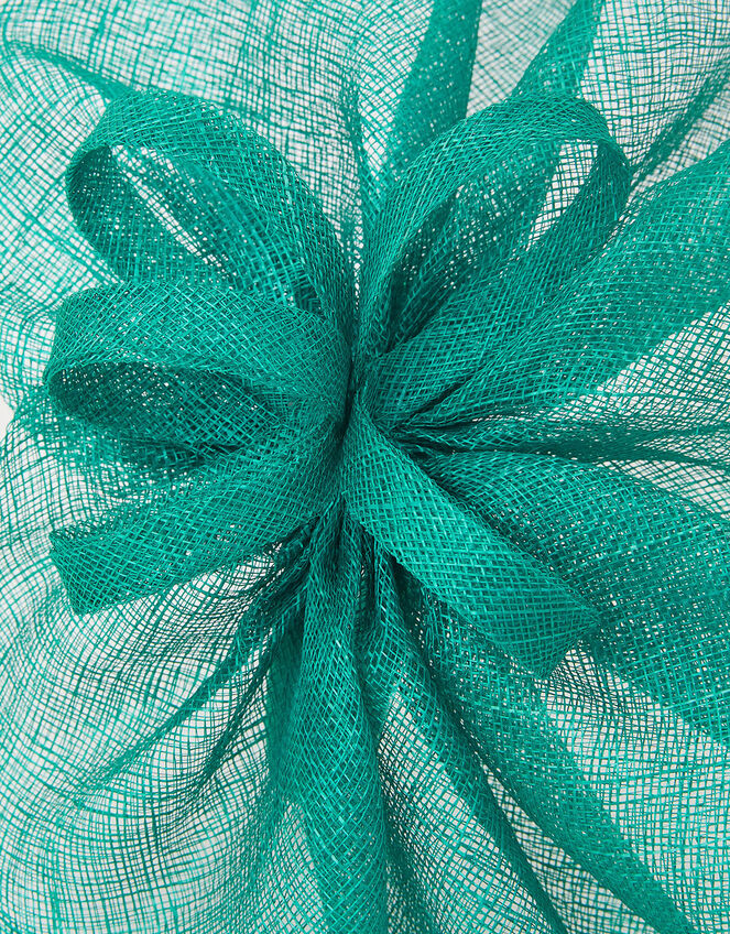 Jasmine Gathered Disc Sinamay Band Fascinator, Green (GREEN), large