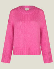 Grace & Mila Chunky Knit Jumper, Pink (PINK), large