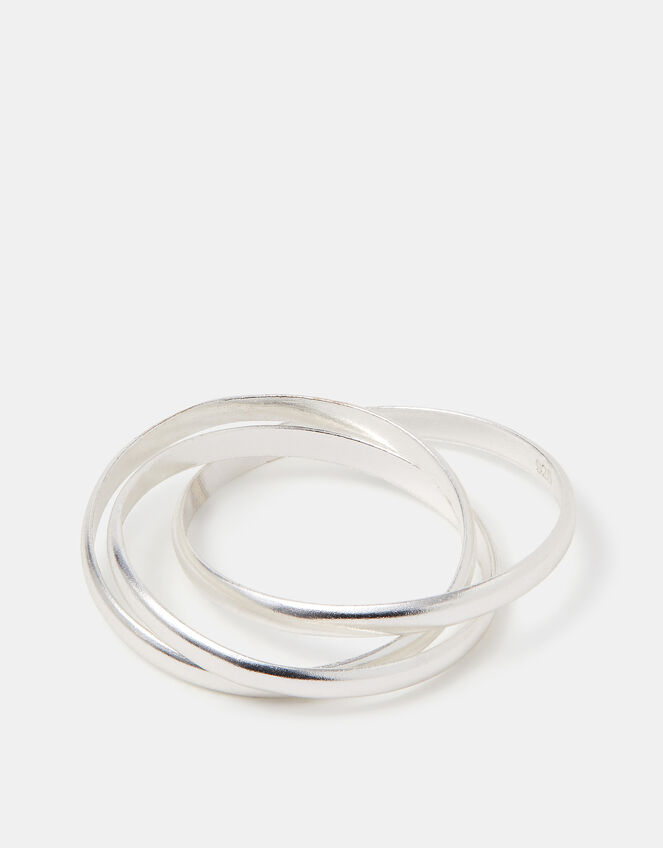 Sterling Silver Russian Band Ring, Silver (SILVER), large