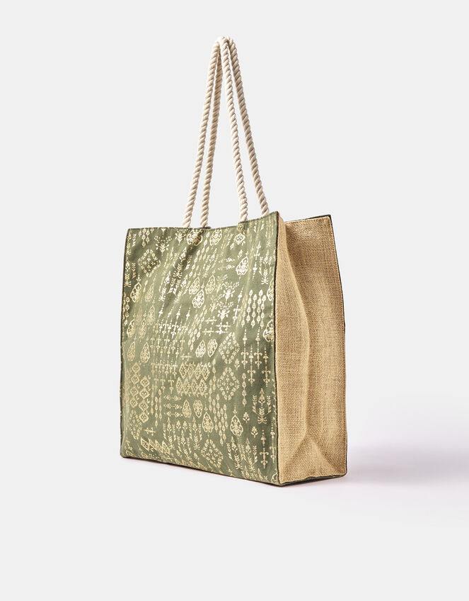 Foil Print Beach Bag, , large