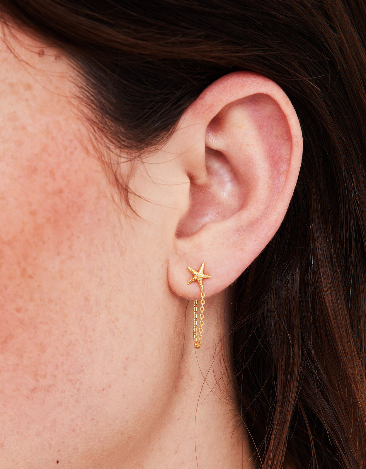 14ct Gold Plated Shell and Pearl Earrings Set of Three