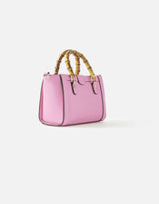 Bamboo Mini Handheld Bag, Pink (PINK), large