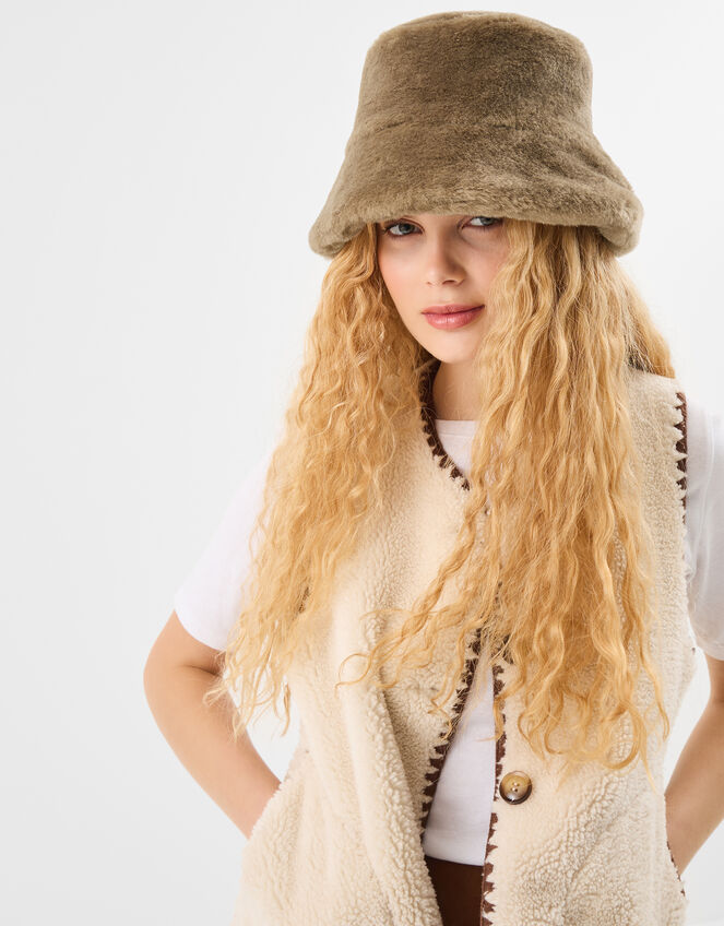 Faux Faux Bucket Hat, , large