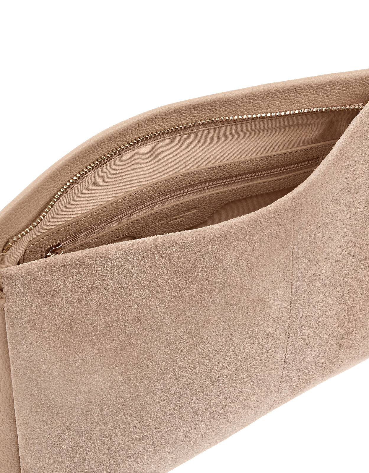 Large suede clutch bag online