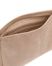 Jane Leather and Suede Clutch Bag, , large