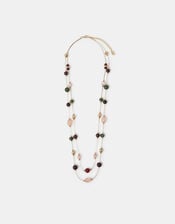 Stone Station Layered Necklace, , large