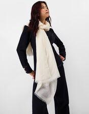 Lightweight Plain Scarf, Natural (NATURAL), large