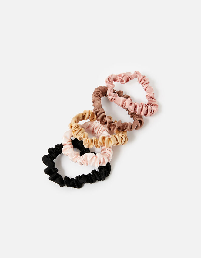 Scrunchies in Pure Silk 5 Pack, , large