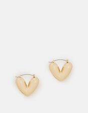 Bubble Heart Hoop Earrings, , large