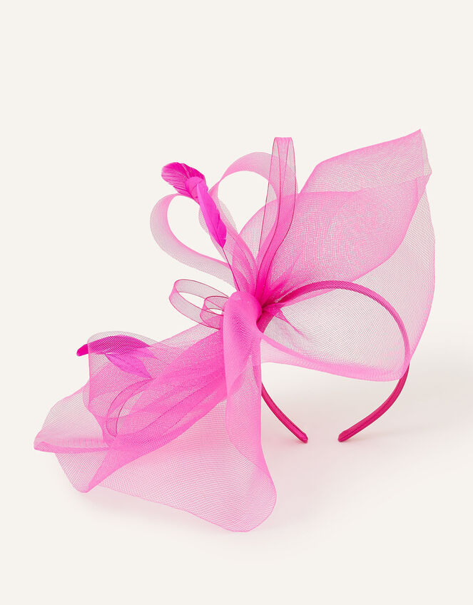 Large Double Bow Crin Headband, Pink (PINK), large