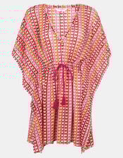 Crochet Mini Kaftan, Multi (BRIGHTS MULTI), large
