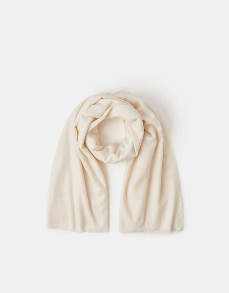 Grace Super-Soft Blanket Scarf, Natural (NATURAL), large