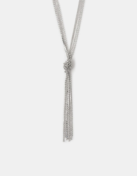 Sparkle Knot Lariat Necklace, , large