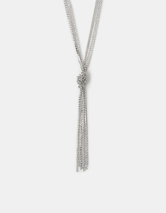 Sparkle Knot Lariat Necklace, , large