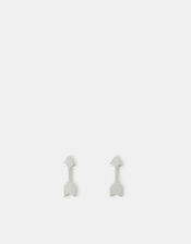 Sterling Silver Arrow Stud Earrings, , large