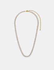 Stainless Steel Tennis Necklace, , large