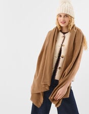 Grace Super-Soft Blanket Scarf, Camel (CAMEL), large