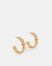 Scallop Hoop Earrings, , large