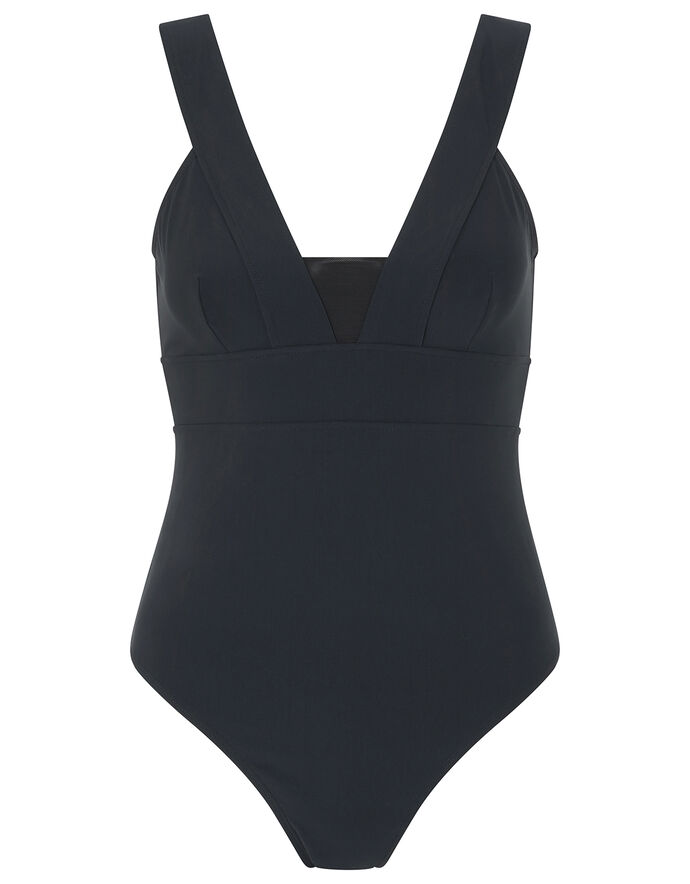 Lexi Plunge Shaping Swimsuit Black | Swimsuits | Accessorize UK