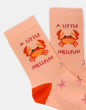 A Little Shellfish Socks Peach, , large