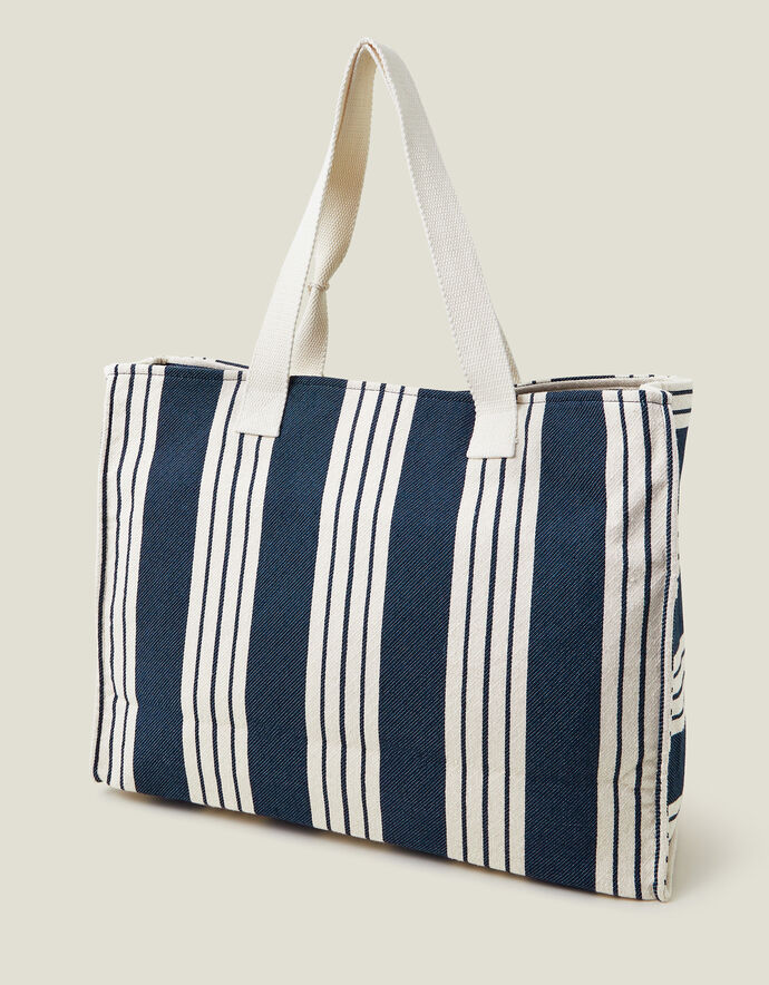 Stripe Carryall Beach Bag