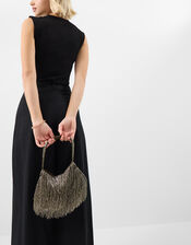 Beaded Fringe Handbag, , large