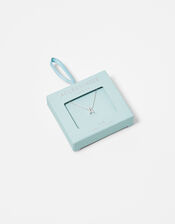 Sterling Silver Sparkle Initial Necklace - A, , large