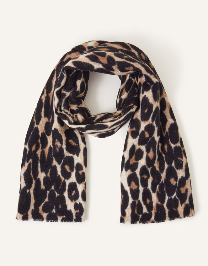 Leopard Blanket Scarf, , large