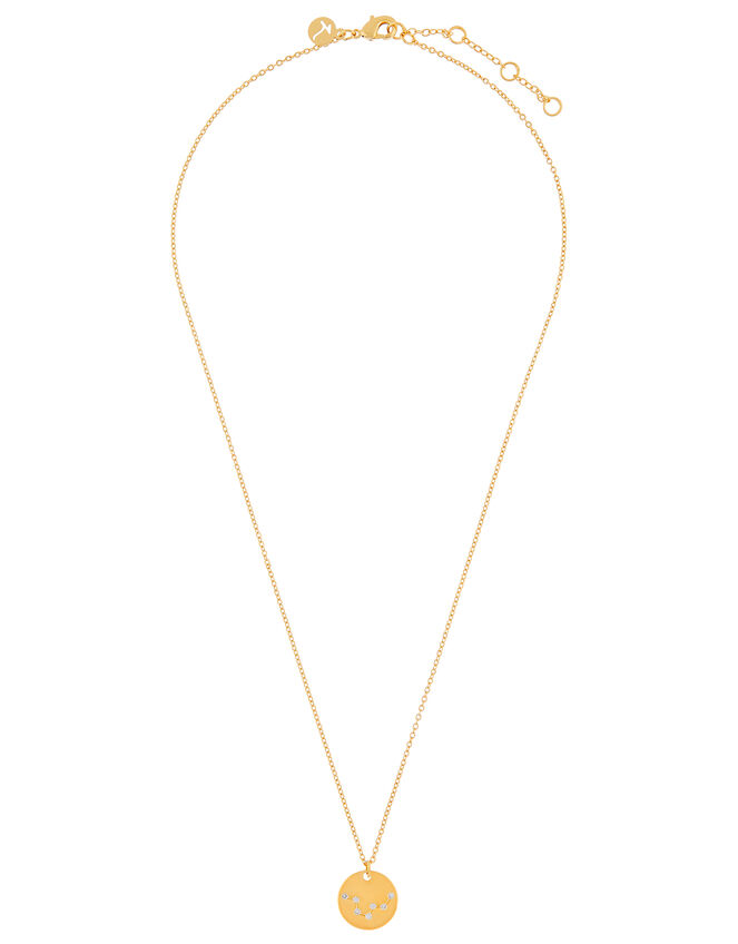 Gold-Plated Constellation Necklace - Pisces, , large