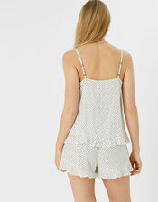 Heart Print Vest Pyjama Set, Cream (CREAM), large