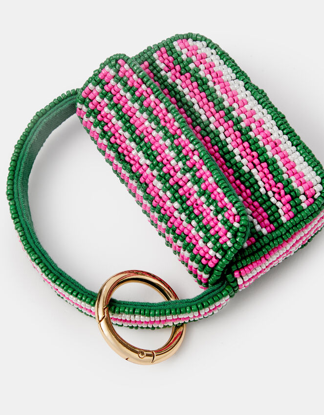Mini Beaded Bag Charm, , large