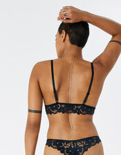 Floral Lace Deep Bralet, Black (BLACK), large
