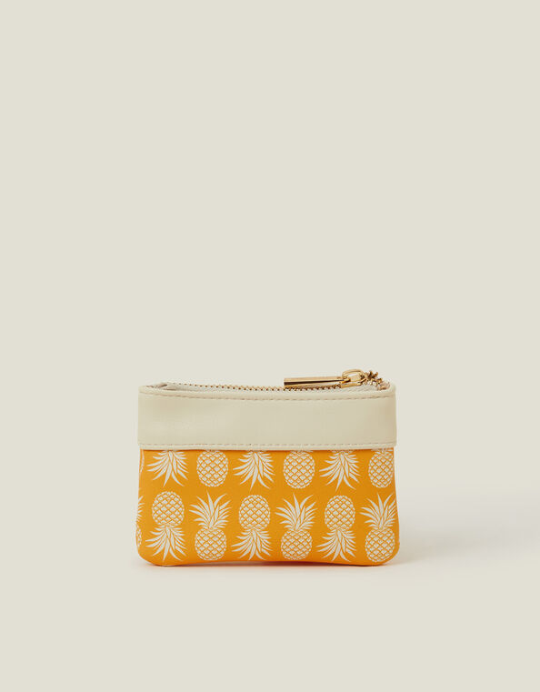 Pineapple Print Coin Purse, , large