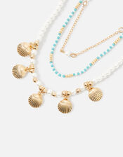 Seascape Pearl Shell Necklace, , large