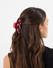 Candy Cane Glitter Claw Clip, , large