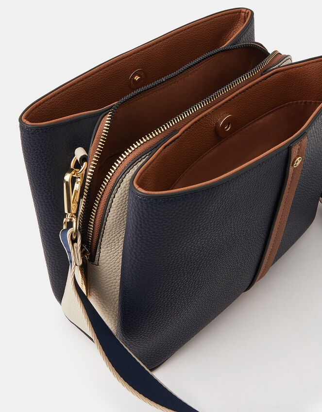 Triple Compartment Crossbody Bag, , large