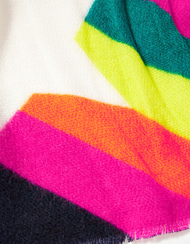 Shooting Rainbow Star Blanket Scarf, , large