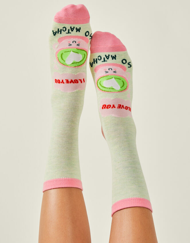 Love You So Matcha Socks, , large