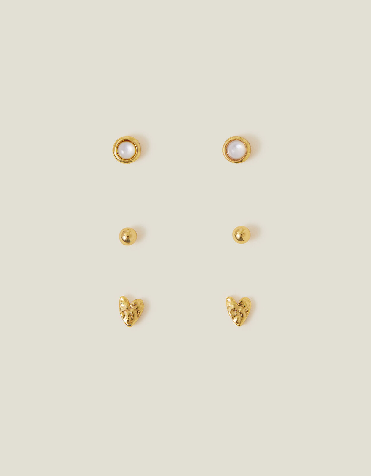 Gold stud earring pack store