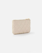 Quilted Coin Purse , Grey (GREY), large
