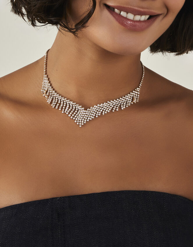 Diamante Collar Necklace, , large