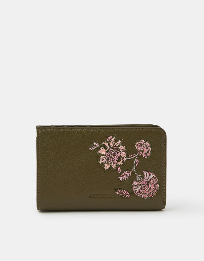 Floral Embroidered Purse, , large