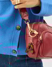 Tort Initial Bag Charm, Brown (TORT), large