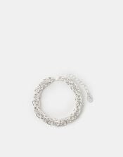 Cluster Link Chain Bracelet, Silver (SILVER), large