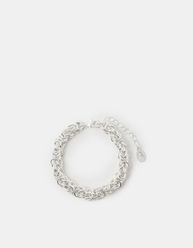 Cluster Link Chain Bracelet, Silver (SILVER), large
