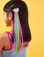 2-Pack Girls Heart Hair Extensions, , large