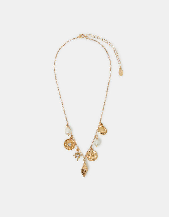 Treasure Charm Necklace Gold, , large