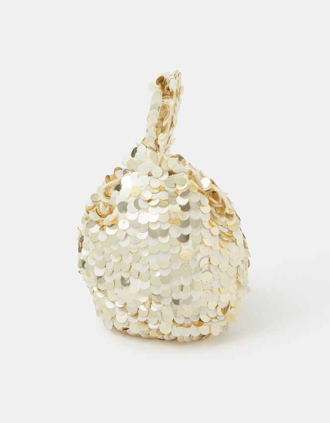 Sequin Wristlet Bag, , large