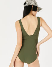 Lexi Ribbed Shaping swimsuit, Green (KHAKI), large