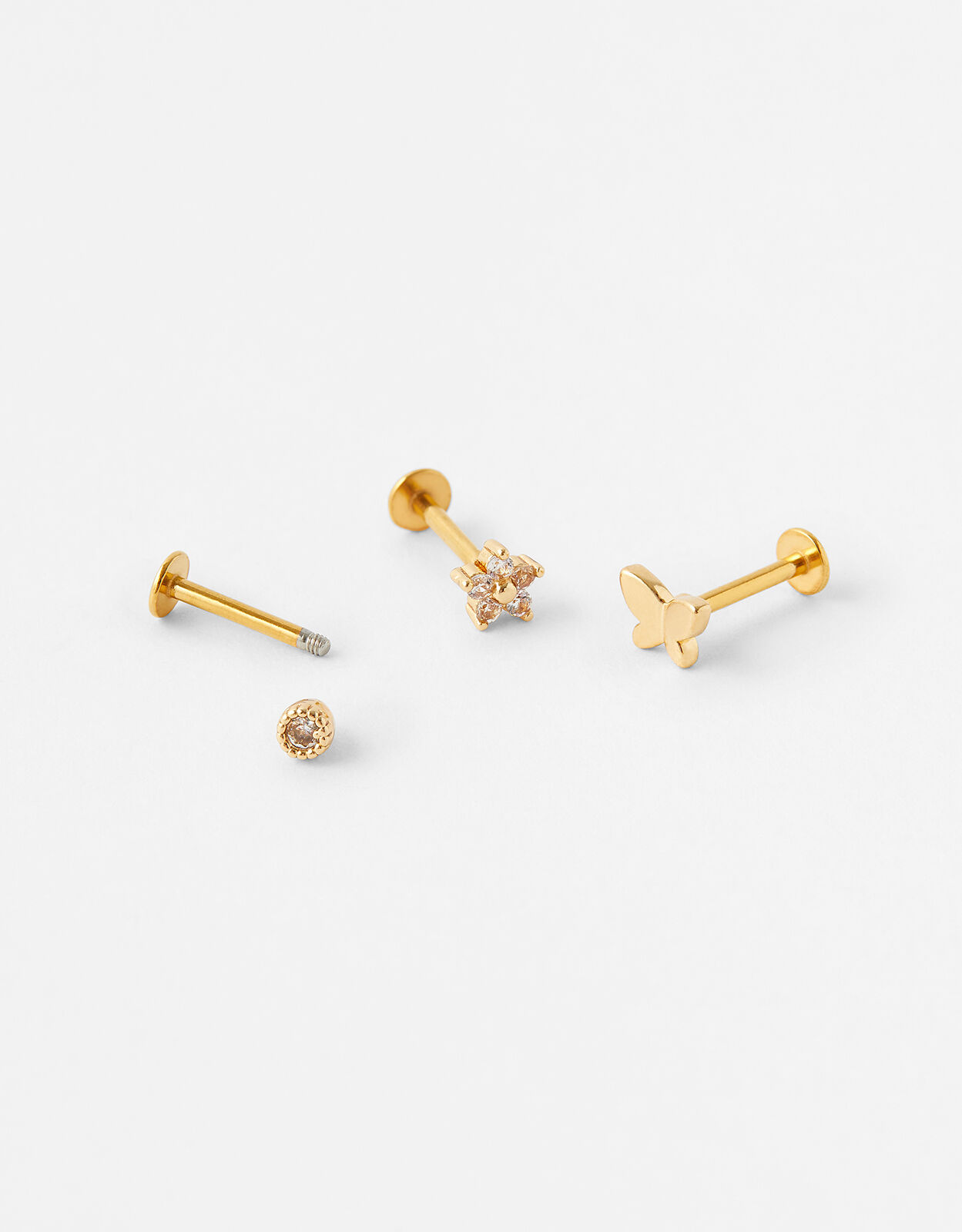Butterfly flat store back earring
